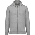Heren Hooded Sweater Full Zip Native Spirit NS402 Moon Heather Grey